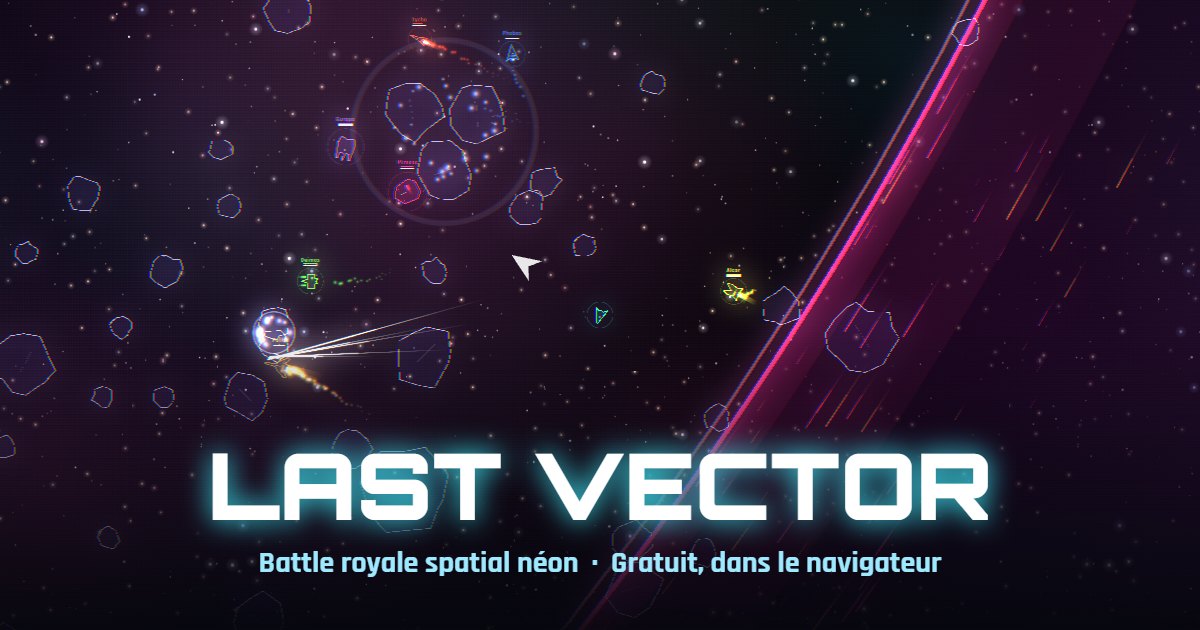 Visuel du jeu avec le titre LAST VECTOR
